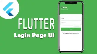 Login Page Design with Flutter | Flutter UI Design | Speed Code
