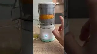 A fully electric orange juicer