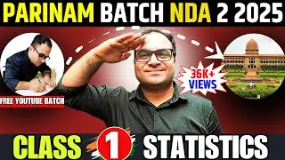 NDA 2 2024 Statistics Class 1💯 | Parinam Batch 🔥Free Youtube Batch For NDA 2 2024 | By Mohit Sir