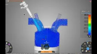 CFD Simulation of the Intake Phase of Gasoline Inside Internal Combustion Engine- ANSYS Discovery