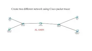 03 Create two different network using Cisco packet tracer | Two network two IP creating | AL AMIN
