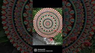 Mandala using vibrant shades by shwetaart03 #trending #art #viral #mandalapainting #homedecor
