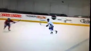Darren Dietz Habs rookie camp 1st scrimmage