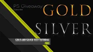 GOLD & SILVER Text Effect | Tutorial | Photoshop