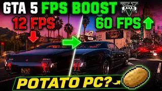 GTA 5 FPS BOOST 🚀 LOW END PC FIX (12 FPS ➜ 60 FPS)