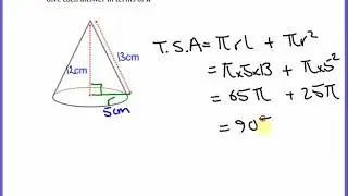 total surface area of cones