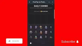 PixelTap by Pixelverse Daily Combo Cards 13th September, 2024 