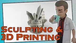 Sculpting & 3D Printing DnD Assets [Crystals]