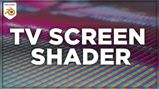 Procedural Tv Screen Shader in Blender | Blender 2.93 | By Nidheesh Vakharia