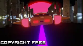 Synthwave City Loop Stock Video/Animated Background