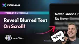Reveal Blurred Text on Page Scroll! - Motion.page / GSAP