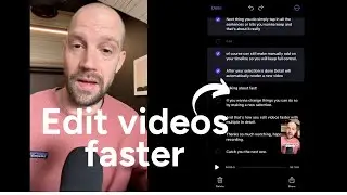 Try this iPhone text-based video editor
