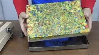 como hacer tabla de picar con tapas plásticas