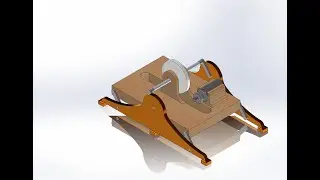 Walking Mechanism Drawing stages One part #solidworks