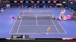 2010 AO R2 Henin Dementieva Highlights