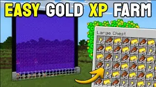 Easiest Gold & XP Farm in Minecraft Bedrock 1.21! (Unlimited Gold & XP)