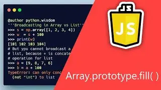 Javascript : : : Array.prototype.fill( )