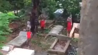Shocking video of three suspected 
