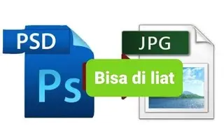 Format psd bisa di liat seperti Jpg