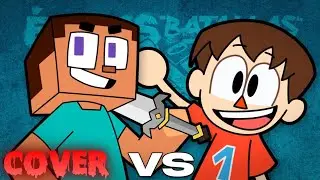 Steve Vs Aldeano - COVER - Épicas Batallas de Rap Del Frikismo (Season 3) @Keyblade COFFIS