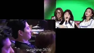 박보검 아이린랩파트 반응 Park Bo Gum reaction to Irene's rap part and eye contact?