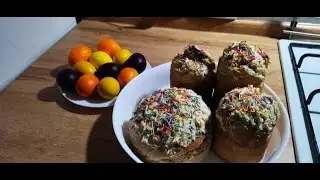 Сдобное тесто на закваске.Куличи #48#