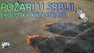 Ekološka katastrofa: Požari zagađuju vazduh u Srbiji (dron video)