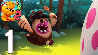 Dino Bash: Travel Through Time - Gameplay Walkthrough Part 1 - Island 1 & 2 (ios,Android)