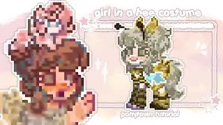 ✮⋆ 🌻Pony Town⋆˙ ∘₊✧─Girl in a Bee Costume Tutorial─✧₊∘ ⋆˙ by szha ⋆˙