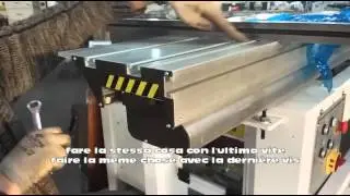 Regolazione carro combinate MA.CO.2L