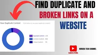 How To Find Duplicate Content And Broken Links On Website - Siteliner Tutorial