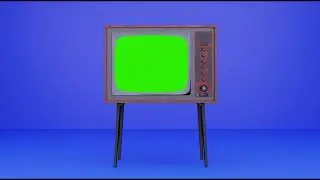 old tv green screen 4k