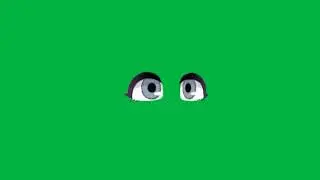 Gacha eyes animation alight motion green screen free to use