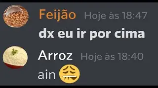 E se as comidas fossem no discord?