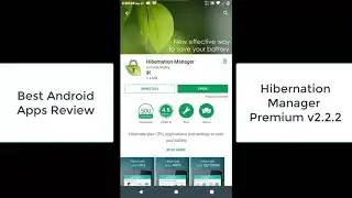 Hibernation Manager Premium 2.2.2, Best Android Apps Review