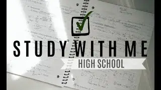 Study With Me - High School Finals (Time Lapse) + Study Tips \\ Black & White & Wise