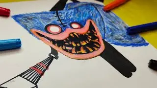 Drawing Prototype X Huggy wuggy Scary of Poppy Playtime Chapter 3
