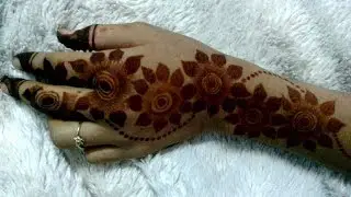 Trending 2018 Big Flower Arabic Mehndi Design|Latest Easy Arabic mehndi Design|