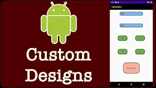 Rounded Custom Buttons | Rounded Textview & EditText | Custom Designs | Android App Development 2021