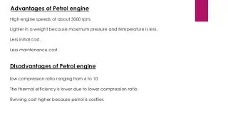 Two-stroke petrol engine of advantages and disadvantages