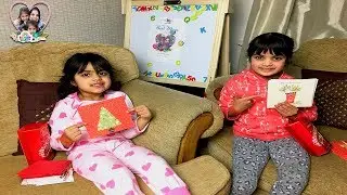 Last Day To SCHOOL Little Sisters Cutie & Ashu Gets CHRISTMAS CARDS to Her Classmates