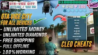 GTA VICE CITY CLEO CHEATS (HIGHLY COMPRESSED DOWNLOAD) Support Android 13  all Devices Working 100%