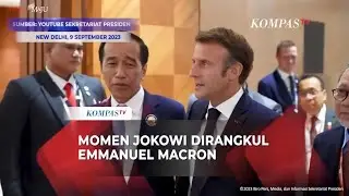 Keakraban Presiden Jokowi dengan Presiden Prancis Usai Pertemuan Bilateral di India