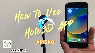 How to use App to control 3D hologram fan 16.9inch