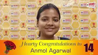 GATE 2021- CHEMICAL ENGINEERING AIR 14TH Ranker Testimonial | ANMOL AGARWAL | VANI INSTITUTE