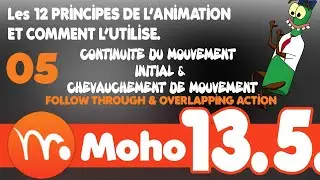 5. Continuite Du Mouvement Initial & Chevauchement_Les 12 Principes de l'animation_Moho 13.5.2