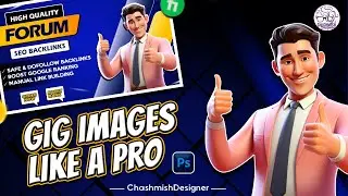 How to Create Fiverr Gig Images Like a Pro in Adobe Photoshop 2025 🔥| 🤑Gig image designs ❤️