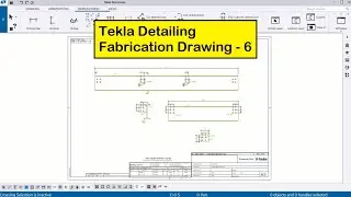Tekla 2021 Tutorial 32 | Tekla Detailing | Fabrication Drawing - 6