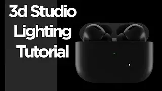 3d Studio Lighting Tutorial - Airpods Pro Lighting - 2020 -