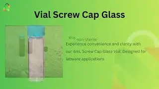 Introducing our 4mL Screw Cap Glass Vial!